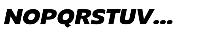 Grik Extra Bold Semi Exp Oblq Font UPPERCASE