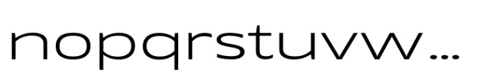 Grik Extra Light Exp Font LOWERCASE