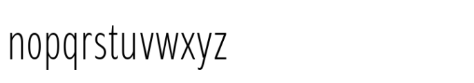 Grik Extra Light Extra Cond Font LOWERCASE