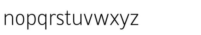 Grik Extra Light Semi Cond Font LOWERCASE