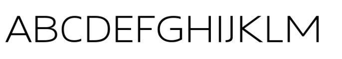 Grik Extra Light Semi Exp Font UPPERCASE