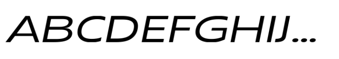 Grik Light Exp Oblq Font UPPERCASE