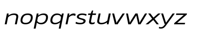 Grik Light Semi Exp Oblq Font LOWERCASE