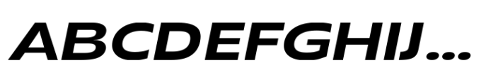 Grik Medium Exp Oblq Font UPPERCASE