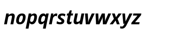Grik Medium Semi Cond Oblq Font LOWERCASE