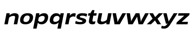 Grik Medium Semi Exp Oblq Font LOWERCASE