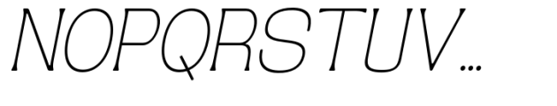 Grilleta Sans Slant Thin Font UPPERCASE