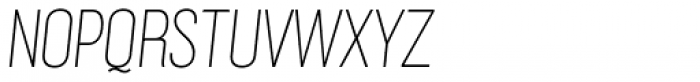 Grillmaster Narrow Thin Italic Font UPPERCASE