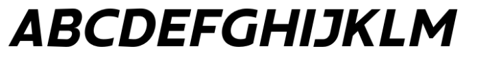 Grilova Extra Bold Slanted Font UPPERCASE