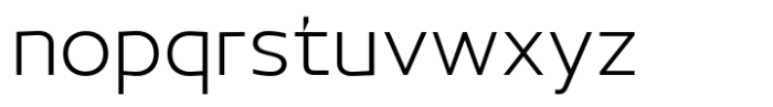 Grilova Extra Light Font LOWERCASE