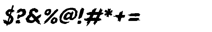Grim Prairie Italic Font OTHER CHARS