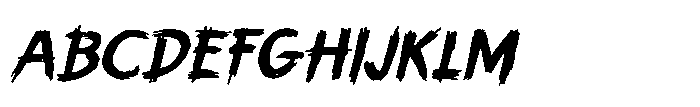 Grim Prairie Italic Font UPPERCASE