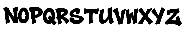 Grime Slime Regular Font LOWERCASE