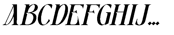 Grimersia Slant Font UPPERCASE