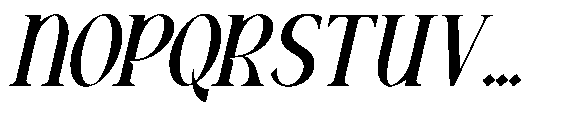 Grimersia Slant Font UPPERCASE