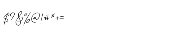 Grimetta Signature Font OTHER CHARS