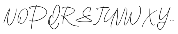 Grimetta Signature Font UPPERCASE