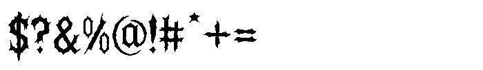 Grimhowl Font OTHER CHARS