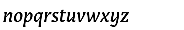 Grimmig Medium Italic Font LOWERCASE