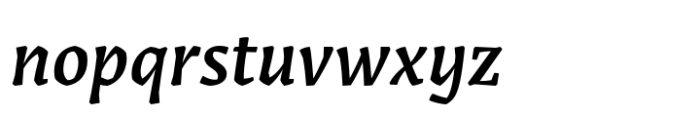 Grimmig Semibold Italic Font LOWERCASE