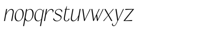 Grimora Neue Thin Slant Font LOWERCASE