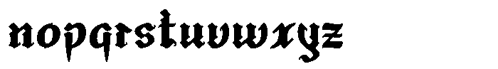 Grimoria Font LOWERCASE