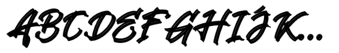 Grimraze Script Font UPPERCASE
