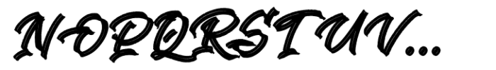 Grimraze Script Font UPPERCASE