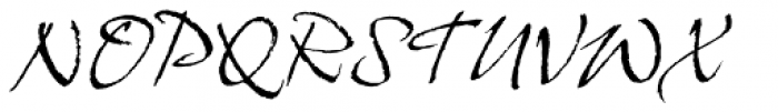 Grimshaw Hand Font UPPERCASE