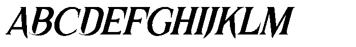 Grimveil Italic Font UPPERCASE