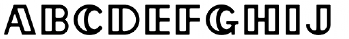 Grippo Inline Font LOWERCASE