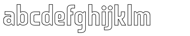 Grish Outline Font LOWERCASE