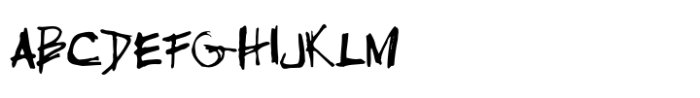 Gritty Ink Font UPPERCASE