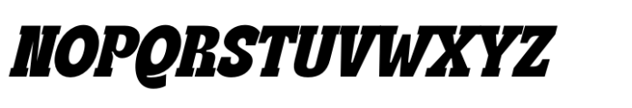 Gritty Retro Italic Font UPPERCASE