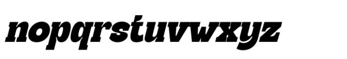 Gritty Retro Italic Font LOWERCASE