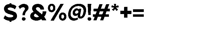 Grityle Extra Bold Font OTHER CHARS