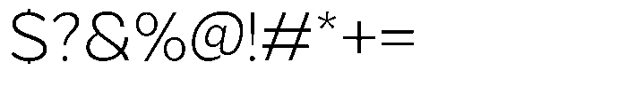 Grityle Extra Light Font OTHER CHARS