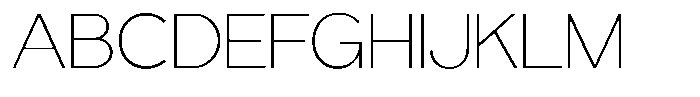 Grityle Thin Font UPPERCASE