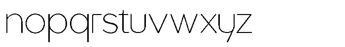 Grityle Thin Font LOWERCASE