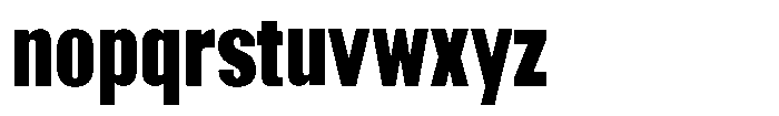 Grivon Black Condensed Font LOWERCASE