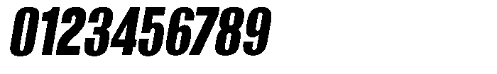 Grivon Black Slanted Condensed Font OTHER CHARS