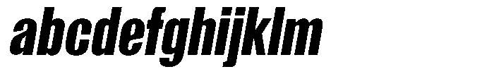 Grivon Black Slanted Condensed FONT