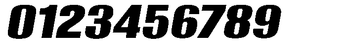 Grivon Black Slanted Expanded Font OTHER CHARS