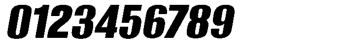 Grivon Black Slanted Font OTHER CHARS