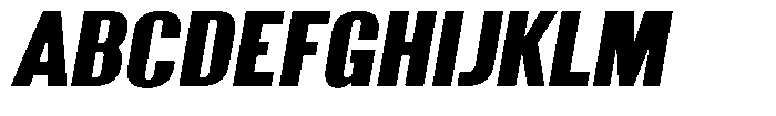 Grivon Black Slanted Font UPPERCASE
