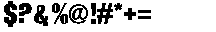 Grivon Black Font OTHER CHARS