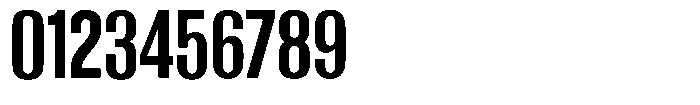 Grivon Bold Condensed Font OTHER CHARS
