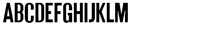 Grivon Bold Condensed Font UPPERCASE