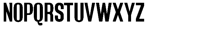 Grivon Bold Condensed Font UPPERCASE