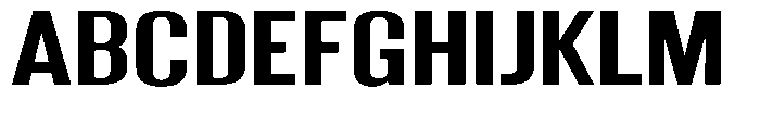 Grivon Bold Expanded Font UPPERCASE